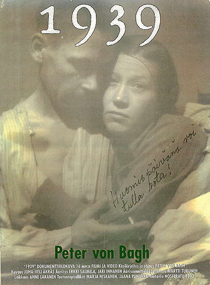 Elokuvan 1939 juliste, jossa ylhäällä lukee valkoisella tekstillä elokuvan nimi. Kuvana on haaleanruskea valokuva pariskunnasta, joka syleilee toisiaan.